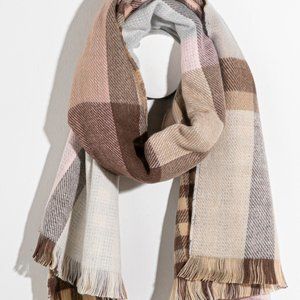 Reversible Plaid & Checkered Scarf